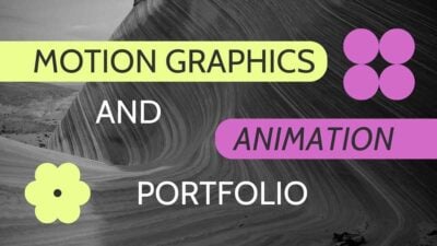 Portfólio de Slides de Gráficos e Animações em Movimento Geométrico