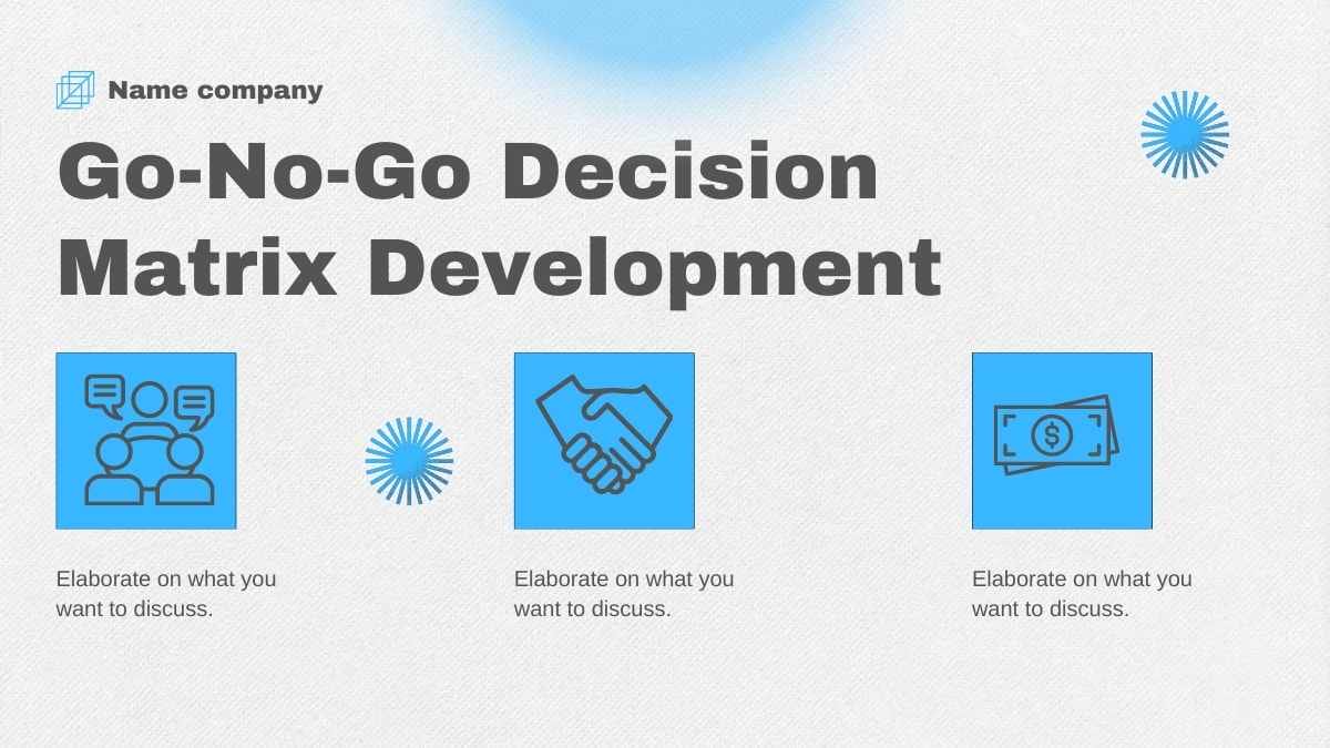 Minimal Go-No-Go Decision Infographic Slides - slide 14