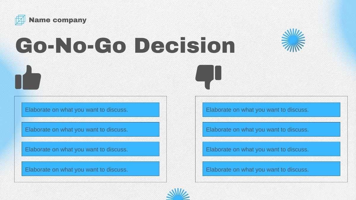 Minimal Go-No-Go Decision Infographic Slides - slide 7