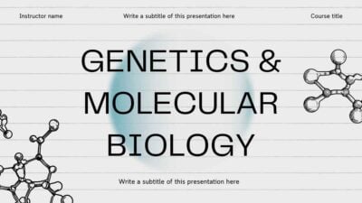 Minimal Gradient Genetics And Molecular Biology Slides