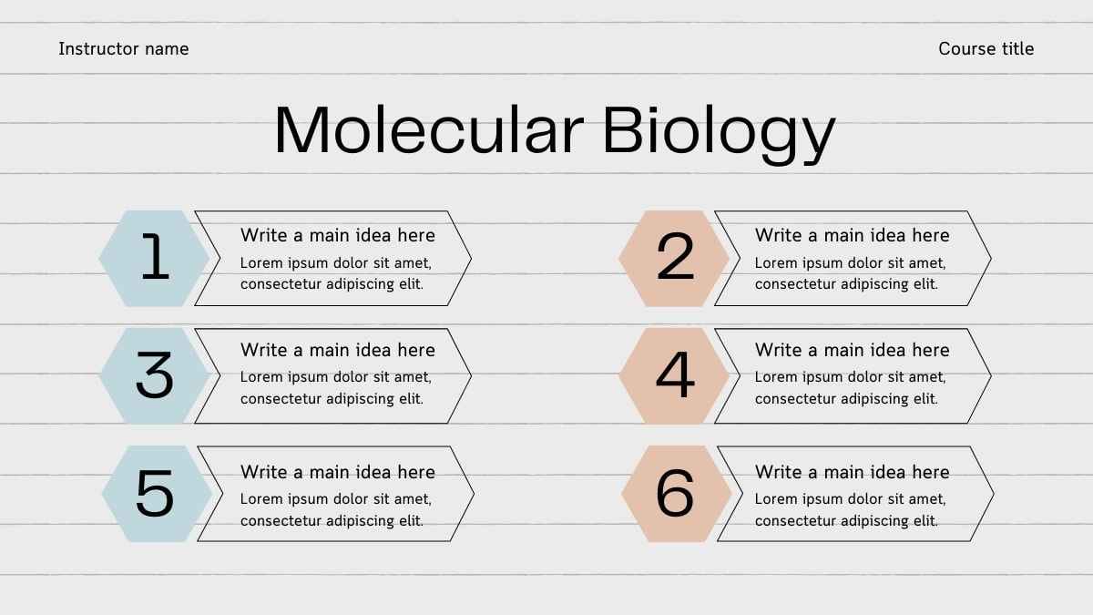 Minimal Gradient Genetics And Molecular Biology Slides - slide 12