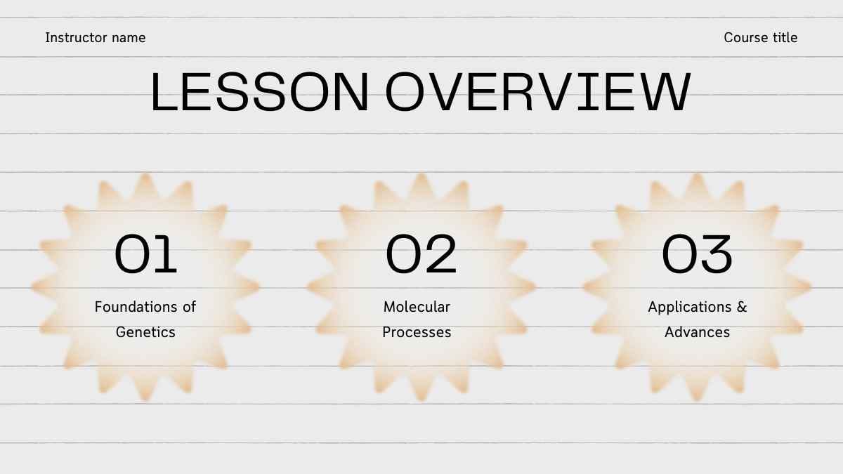 Minimal Gradient Genetics And Molecular Biology Slides - slide 2