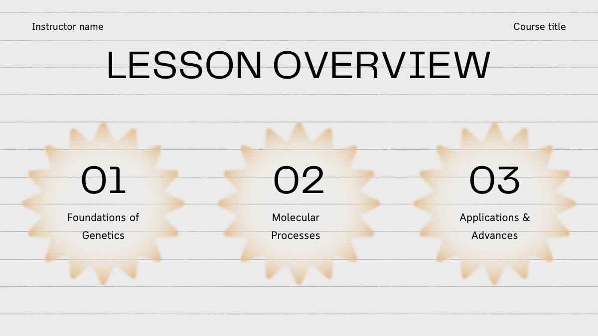 Minimal Gradient Genetics And Molecular Biology Slides - slide 2