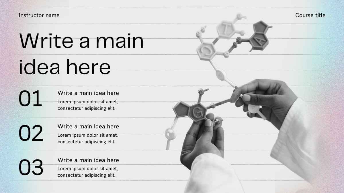 Minimal Gradient Genetics And Molecular Biology Slides - slide 6