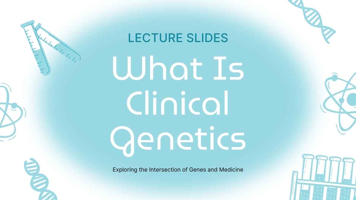 Minimal Gradient What Is Clinical Genetics Slides - slide 1