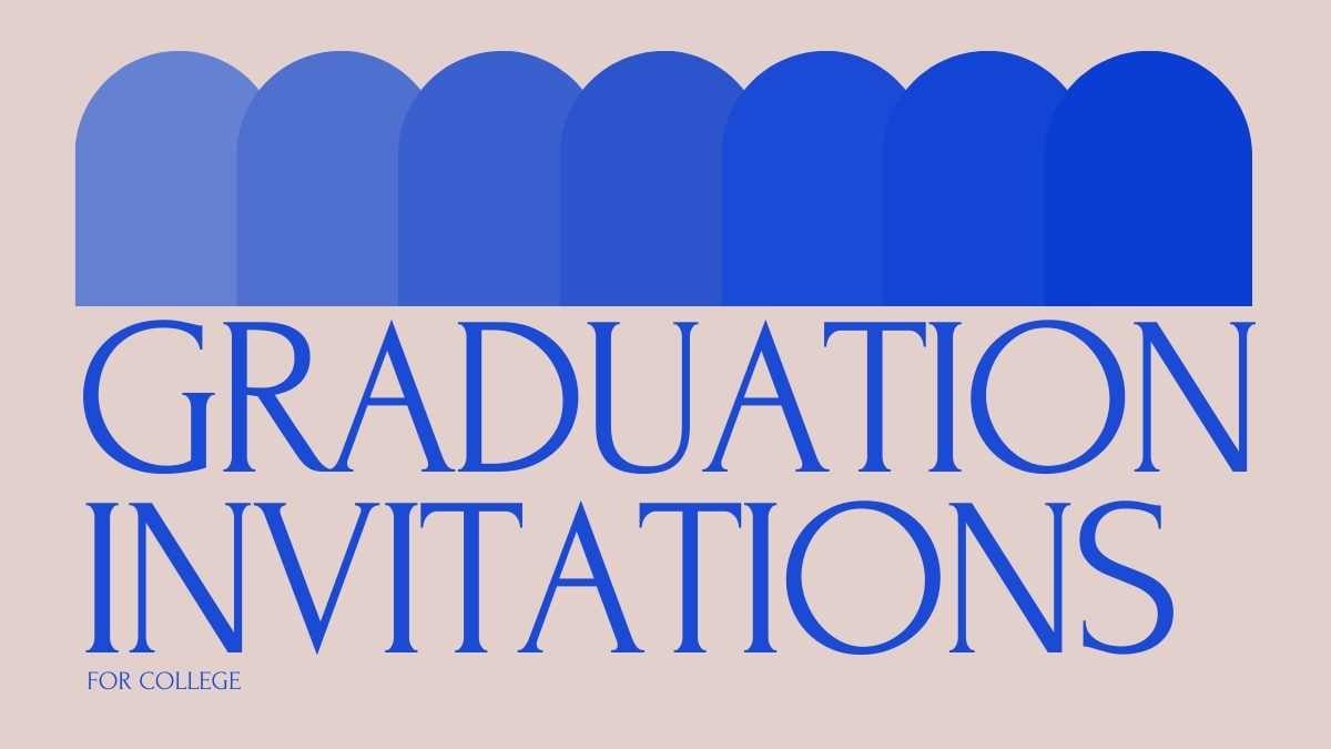 Invitaciones Minimalistas de Graduación para la Universidad - diapositiva 1