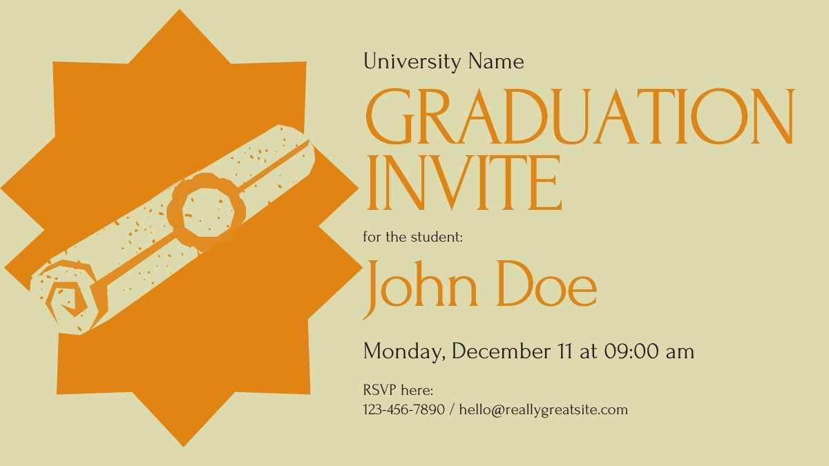 Minimal Graduation Invitations for College - slide 11