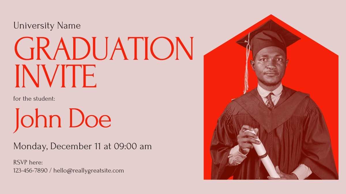 Minimal Graduation Invitations for College - slide 13