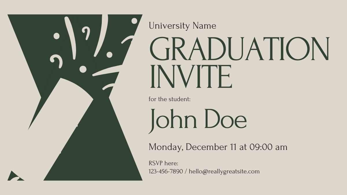 Invitaciones Minimalistas de Graduación para la Universidad - diapositiva 6