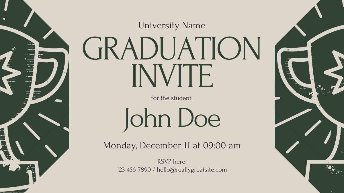 Minimal Graduation Invitations for College - slide 7