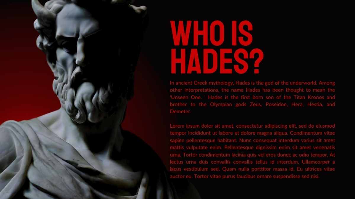 Minimal Greek God: Hades Slides - slide 5