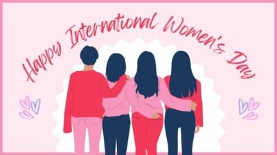 Minimal Happy International Women's Day Slides 1