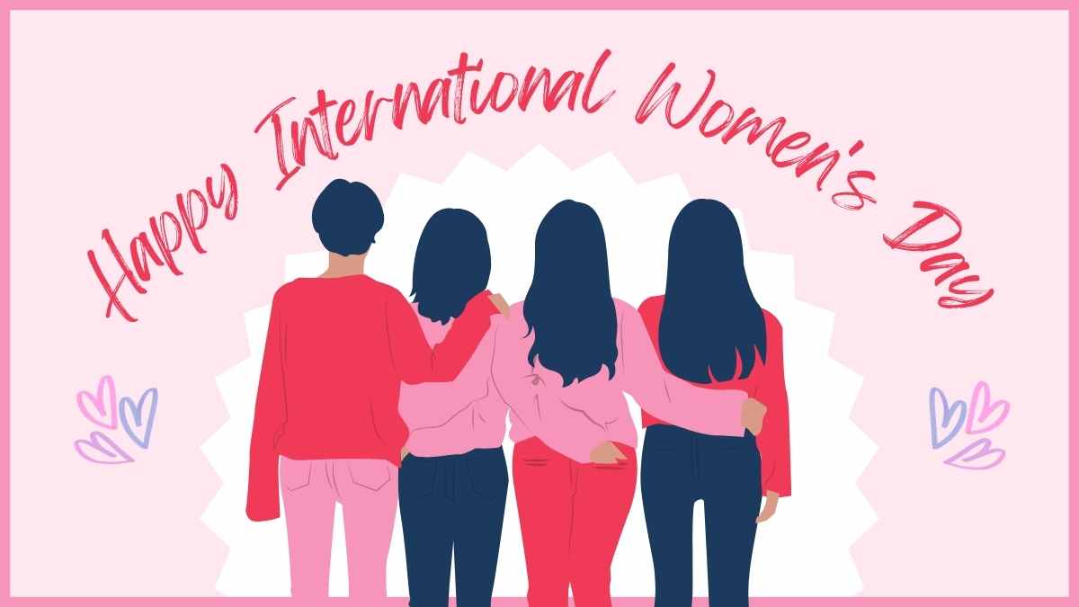 Minimal Happy International Women’s Day Slides - slide 1