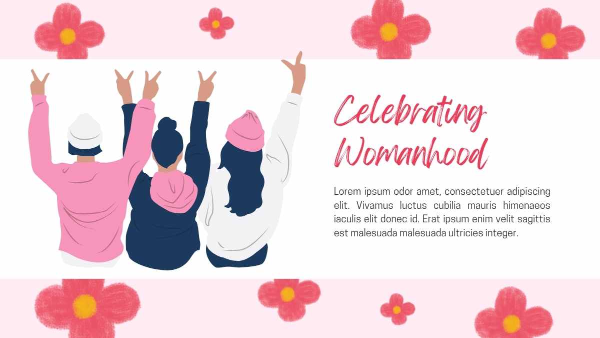 Minimal Happy International Women’s Day Slides - slide 13