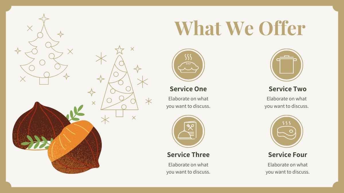 Minimal Illustrated Christmas Recipe Slides - slide 9