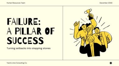 Minimal Illustrated Failures Are The Pillars Of Success Slides 1