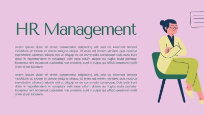 Green Illustrated HR Management Training