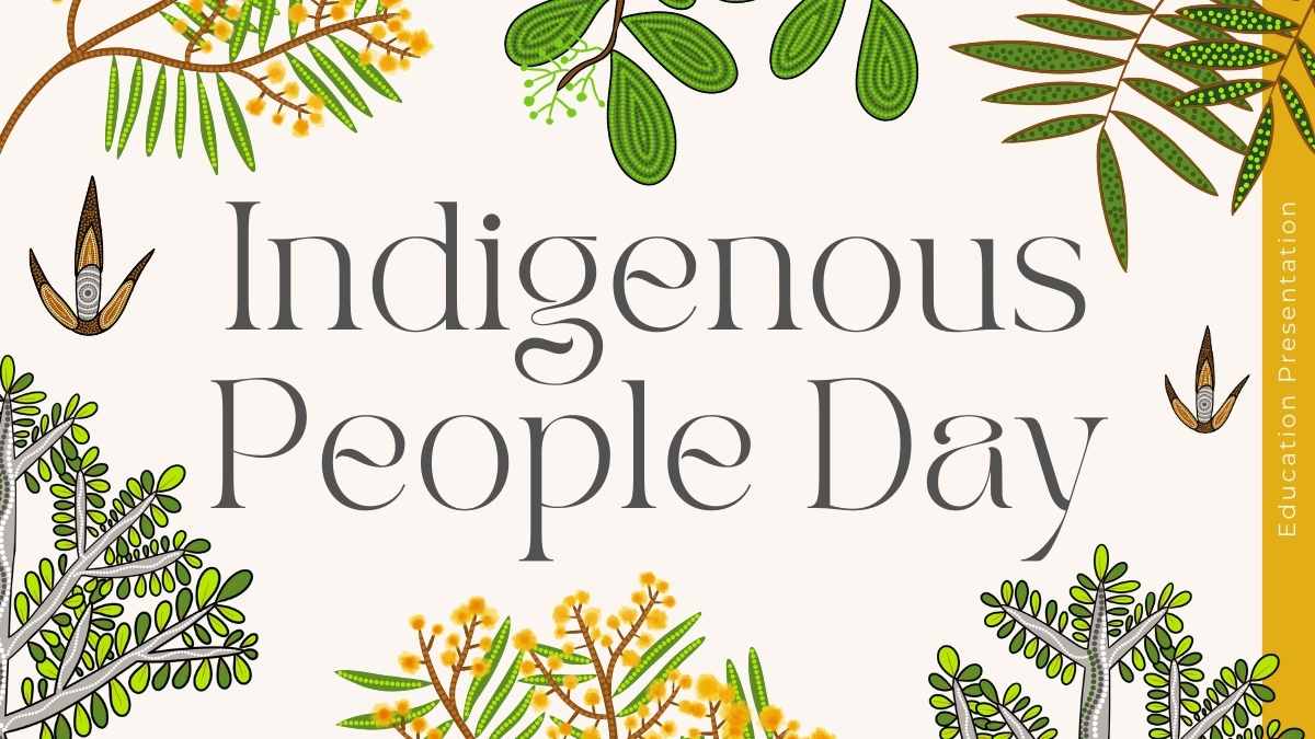 Minimal Indigenous People Day Slides - slide 1