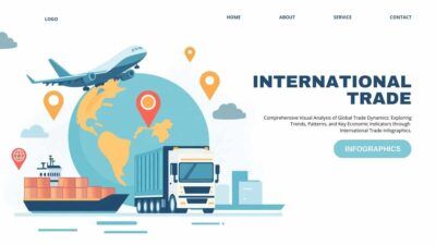 Slides Carnival Google Slides and PowerPoint Template Minimal International Trade Infographics 1