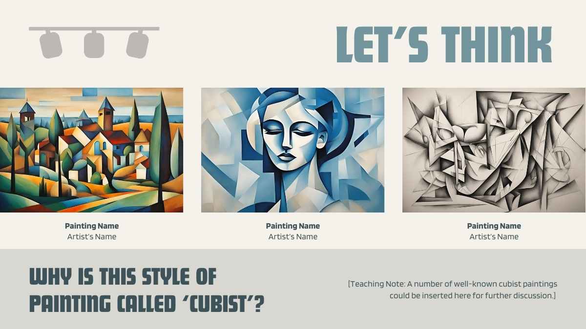 Minimal Introduction to Cubism Lesson - slide 4