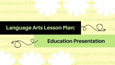 Minimal Language Arts Lesson Plan Slides