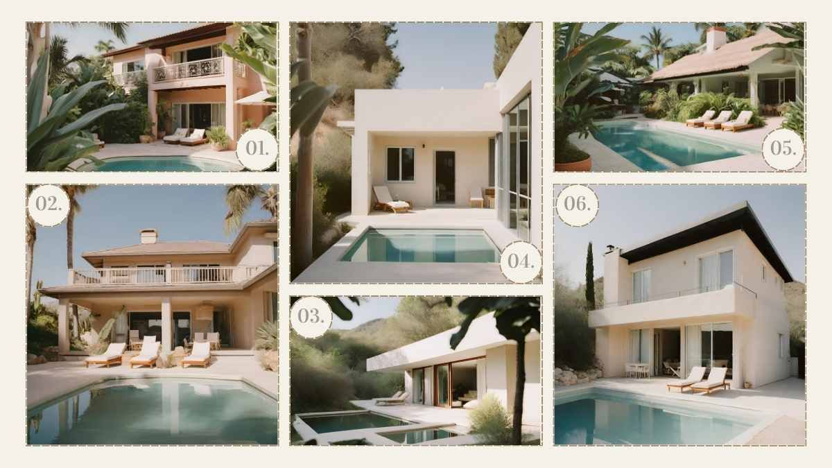 Minimal Luxury Vacation Homes Company Profile Slides - diapositiva 13