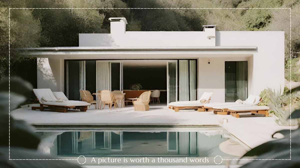 Minimal Luxury Vacation Homes Company Profile Slides - diapositiva 11