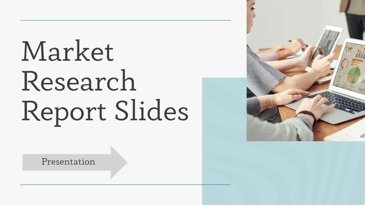 Minimal Market Research Report Slides - slide 1