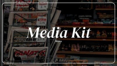 Minimal Media Kit Slides