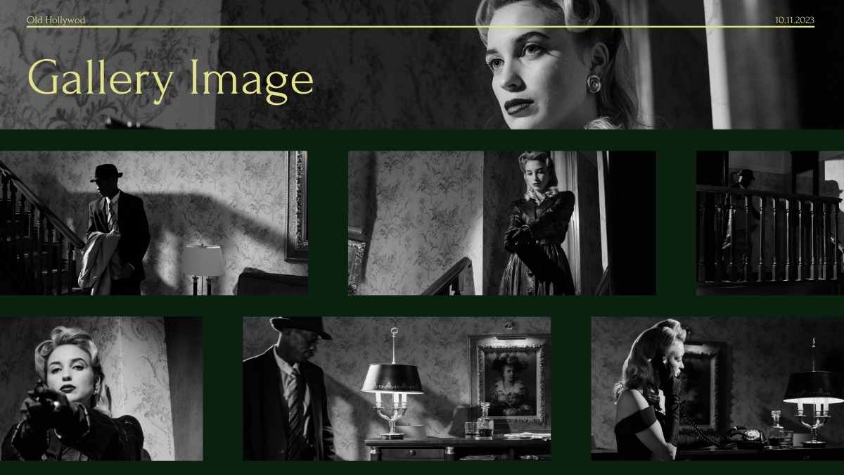 Minimal Old Hollywood Pitch Deck - slide 10