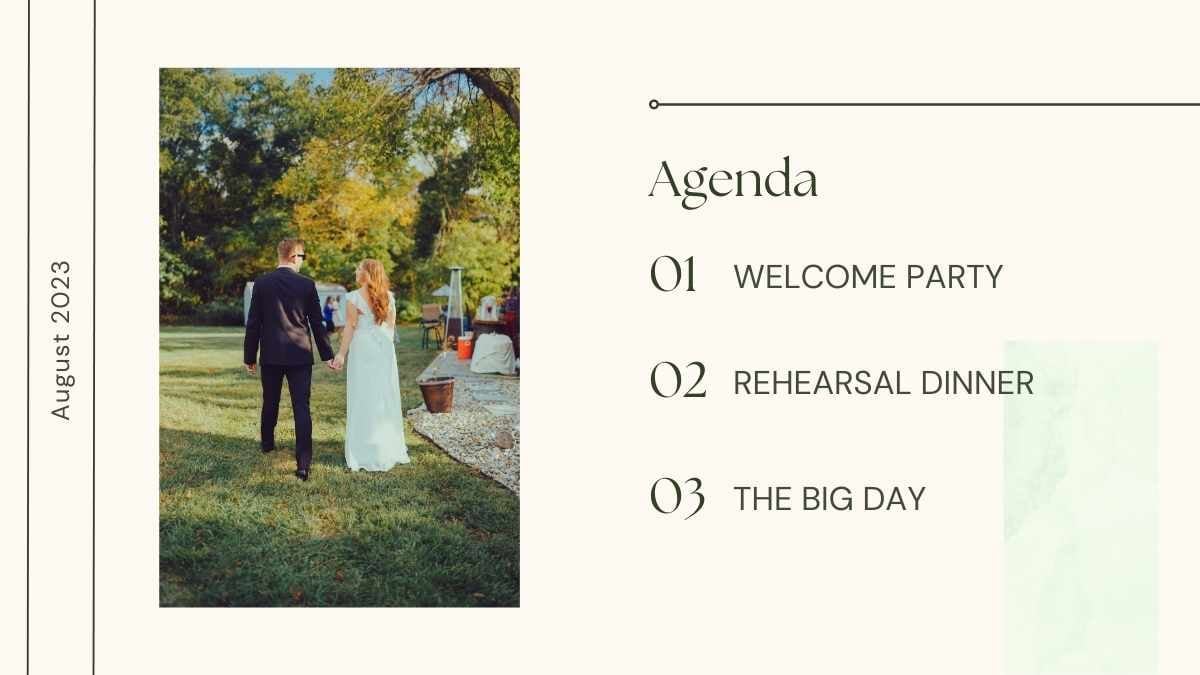 Minimal Outdoor Wedding Proposal Slides - slide 3