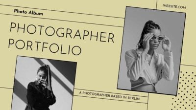 Álbum de Fotos Minimalista para Portfólio de Fotógrafo