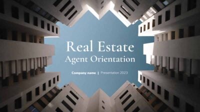 Gray Real Estate Agent Orientation Slides