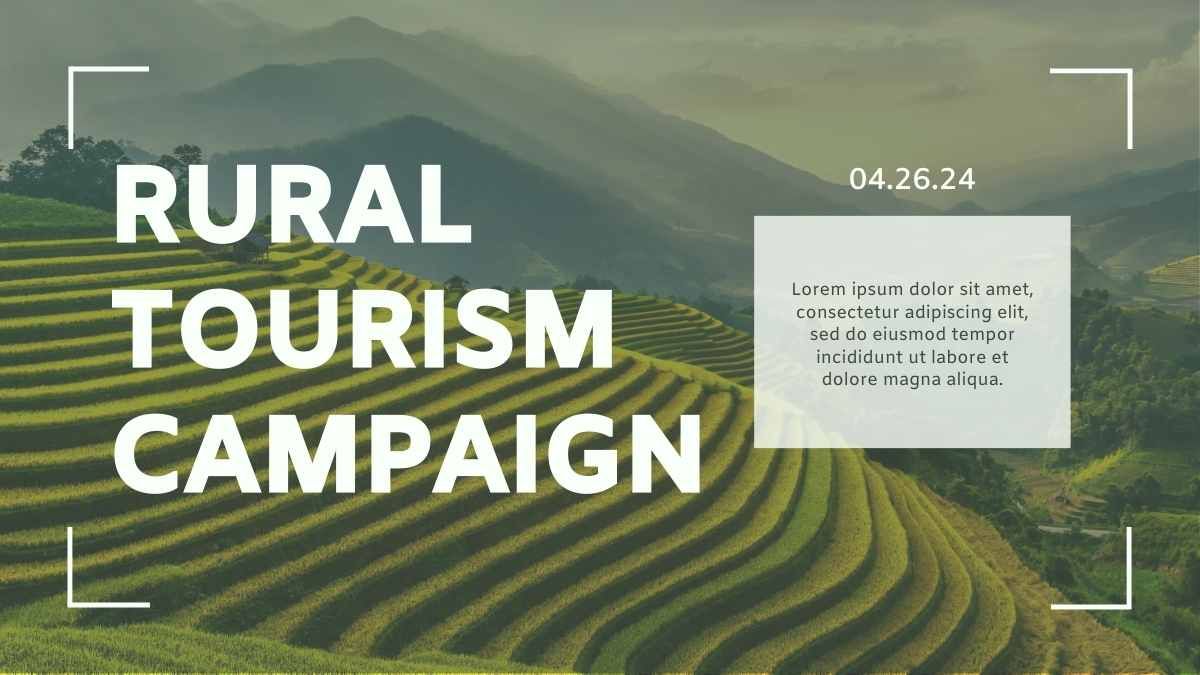 Simple Rural Tourism Campaign - slide 1