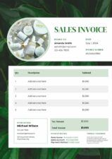 Minimal Sales Invoice Template