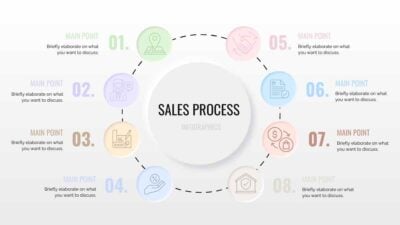 Minimal Sales Process Infographics