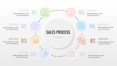 Minimal Sales Process Infographics