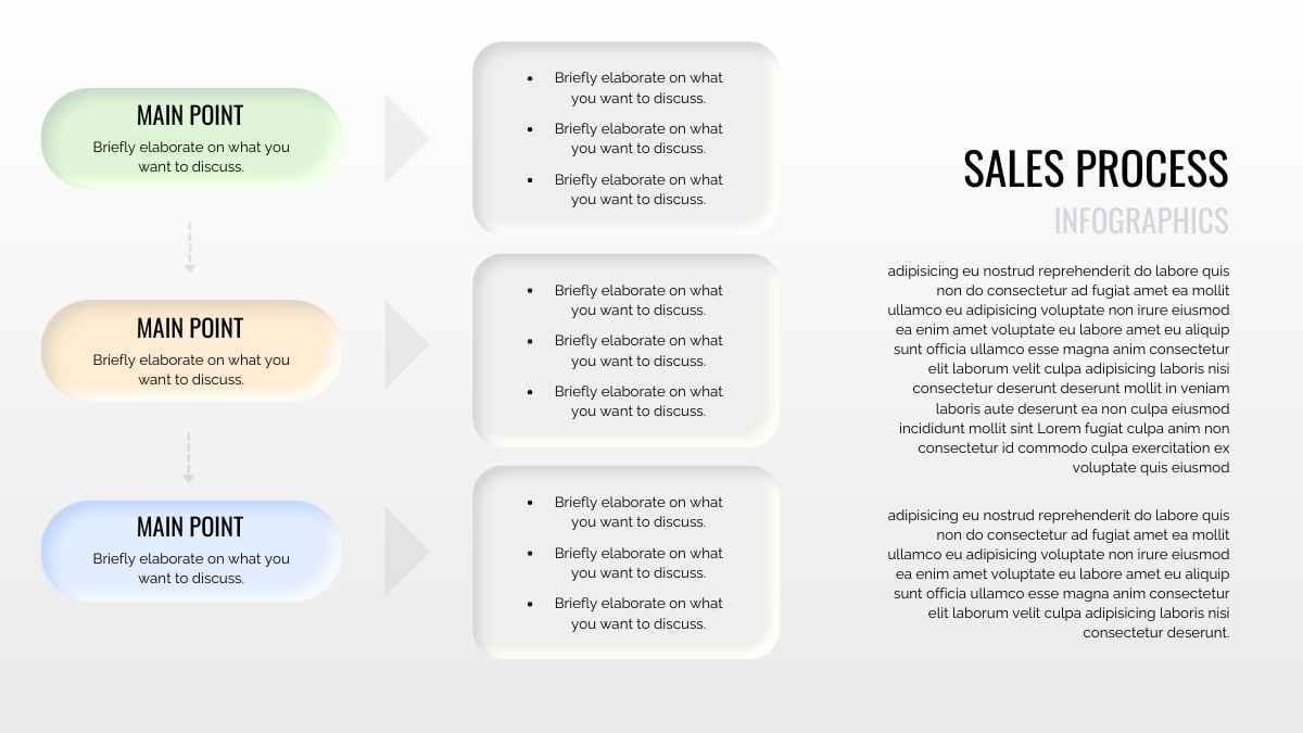 Minimal Sales Process Infographics - slide 2