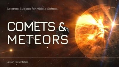 Minimal Science Lesson: Comets and Meteors Slides