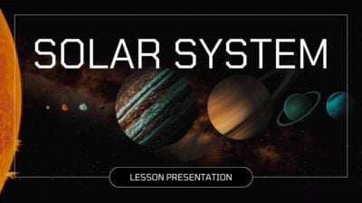 Black Minimal Solar System Lesson Slides