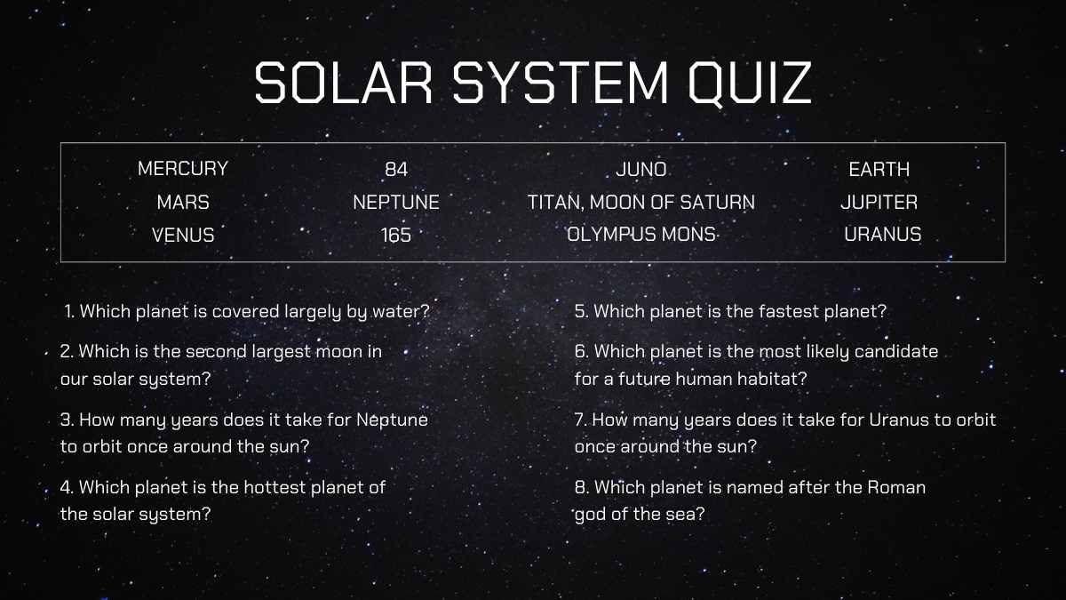 Black Minimal Solar System Lesson Slides - slide 15