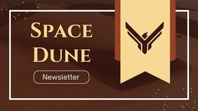 Minimal Space Dune Newsletter Slides