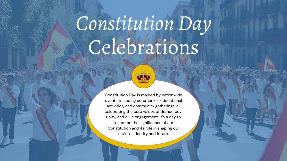 Minimal Spanish Constitution Day Slides - slide 13