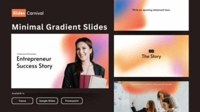 Slides Carnival Google Slides and PowerPoint Template Minimal Success Story of Entrepreneur Slides 1a