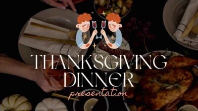 Minimal Thanksgiving Dinner Slides