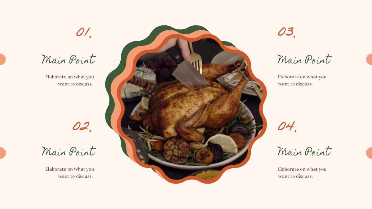 Minimal Thanksgiving Dinner Slides - slide 10