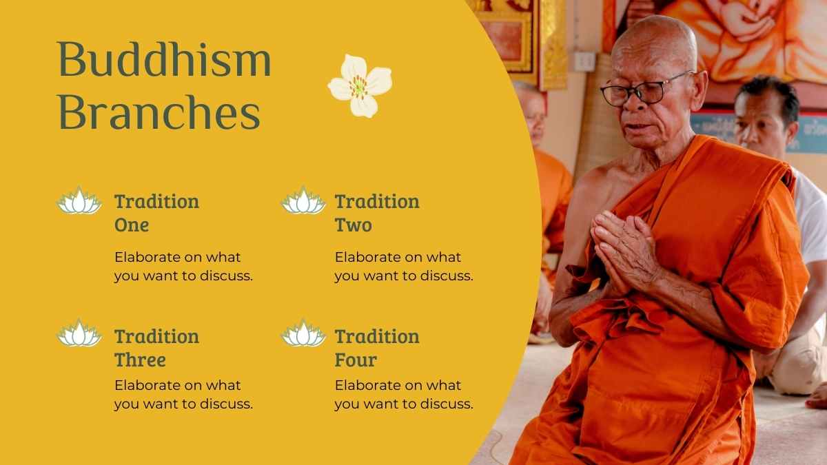 Minimal Traditions of Buddhism Slides - slide 9