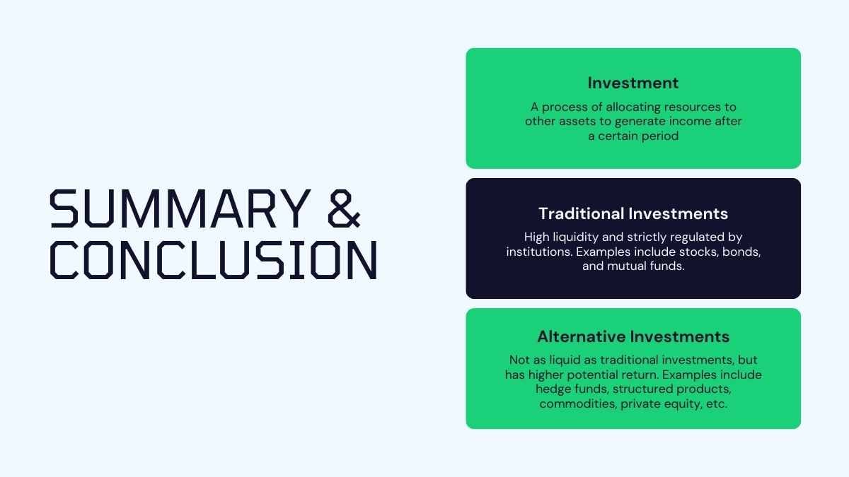 Minimal Types Of Investment Lesson Slides 11