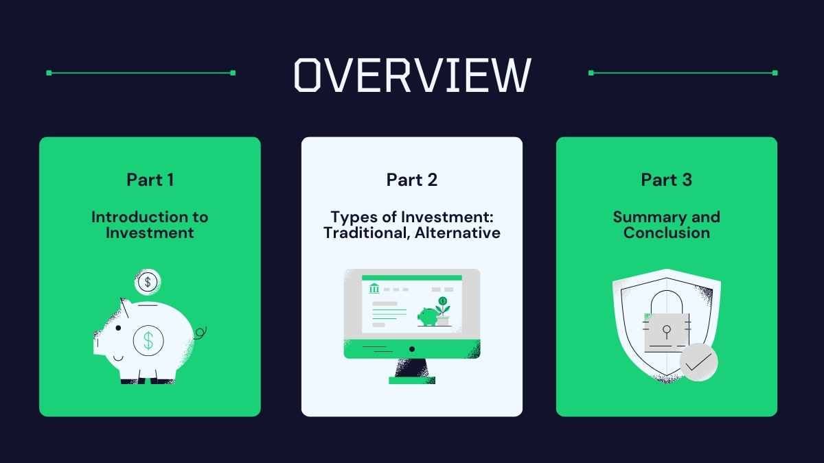 Minimal Types Of Investment Lesson Slides - slide 2