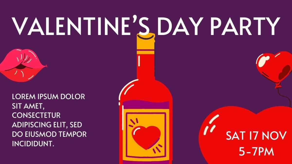 Invitaciones Minimalistas para Fiestas de San Valentín - diapositiva 8